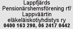 Lappfjärd Pensionärshemsförening rf /Lappväärtin eläkeläiskotiyhdistys ry. logo